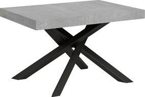 Stół rozkładany 130/234x90 cm Volantis cementu nogi antracytowe