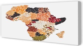 Duży obraz na płótnie Mapa z Przyprawami