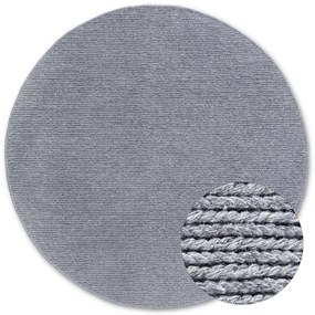 Dywan wełniany Villeroy &amp; Boch srebrny 160 cm x 160 cm  koło