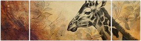 Obraz - Żyrafa, malarstwo (170x50 cm)