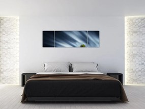 Obraz zorzy polarnej nad wrzosowiskami (170x50 cm)