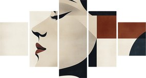 Obraz - Kobieta z profilu (125x70 cm)