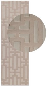 Dywan nowoczesny Perles Geometria beżowy 80 cm x 240 cm