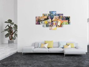 Obraz - Deszczowy wieczór (125x70 cm)