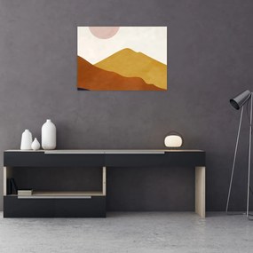 Obraz na szkle - Góry akwarelowe N⁰1 (70x50 cm)