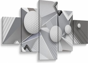 Geometryczny abstrakcyjny obraz (125x70 cm)
