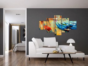 Obraz - Port w Wenecji (125x70 cm)