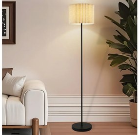 Brilagi - Lampa stojąca NORDIC WAVE 1xE27/15W/230V lniany/czarny