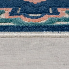 Niebieski dywan odpowiedni na zewnątrz 80x230 cm Beach Floral – Flair Rugs