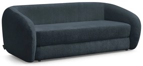 Ciemnoniebieska rozkładana sofa z tkaniny szenilowej 228 cm Neyo – Bobochic Paris