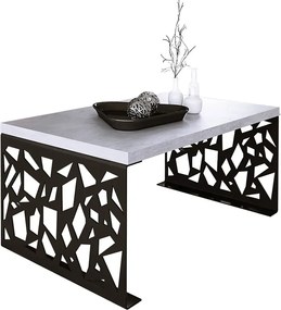 Nowoczesny stolik kawowy czarny + beton B1-L35