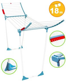 Niebieska stojąca suszarka na pranie - Noex