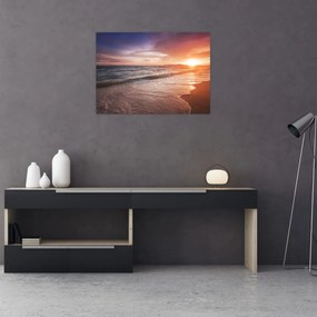 Obraz na szkle - Zachód słońca w Tajlandii (70x50 cm)