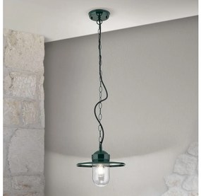 Orion AL 11-1318 - Zewnętrzna lampa wisząca EDWARD 1xE27/60W/230V IP44 zielona