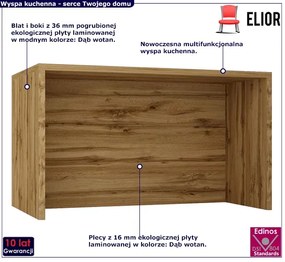 Wyspa kuchenna dąb wotan Otelia 5X