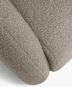 Sofa rozkładana Nubi trzyosobowa 140 cm z pojemnikiem - beżowa boucle Quelle 16