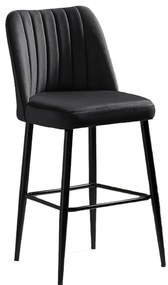 Zestaw krzeseł barowych Vento Black and Black, 4 szt., 4 szt.