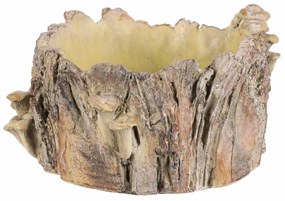 Obudowa betonowa - pień z grzybami, 32 x 29 x 16cm