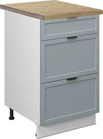 Szafka dolna do kuchni jasnoniebiesko-szary 50x60x82 fame-line