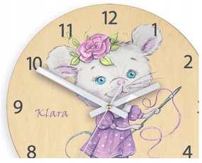 Zegar ścienny cichy do pokoju dziecięcego drewniany nowoczesny dekoracyjny