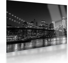Obraz na szkle - most Brooklyn Bridge w Nowym Jorku (70x50 cm)