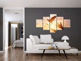 Obraz - Mała gołębico, leć! (125x70 cm)