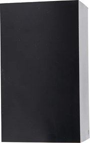 Nowoczesna lampa ścienna z czarnego plastiku - Baleno II