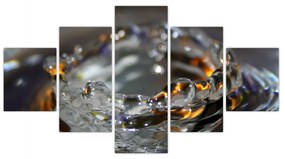 Obraz bransoletki z kropel wody (125x70 cm)
