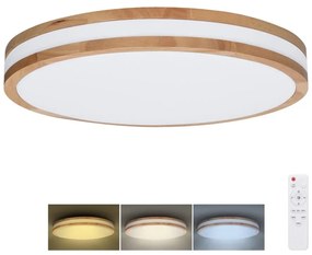 Solight WO8007 - LED ściemniacz WOODY LED/48W/230V 3000-6500K pr. 38 cm + DO