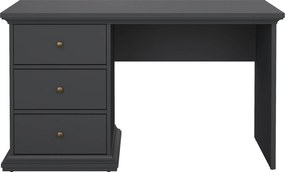 Biurko komputerowe Paris z 3 szufladami, kolor szary