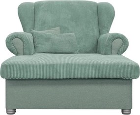 Miętowy sztruksowy szezlong Lord – Ropez