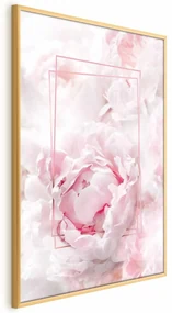 Plakat Ulotne piękno 21x30 cm z ramą złotą bez marginesu ARTGEIST B