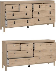 Komoda pokojowa z szufladami Madrid 4+4, jackson hickory