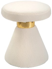 Stołek z pluszu, wys. 51 cm