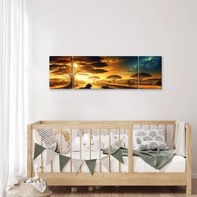 Obraz - Odpoczywające lwy (170x50 cm)