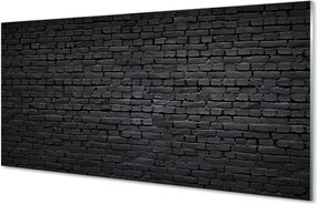 Szklany Panel Połączenie Cegły i Kamienia