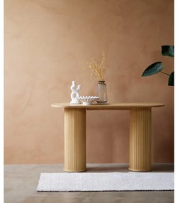 Konsola w naturalnym kolorze 40x130 cm Nola – Unique Furniture