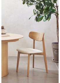 Kremowo=naturalne krzesło Elim – Unique Furniture
