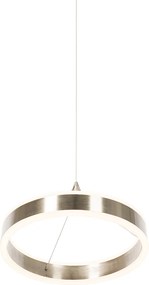 Stalowa lampa wisząca 30 cm z LED 3-stopniowy ściemniacz - Lyani