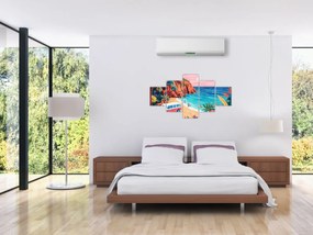 Obraz - Karawan nad oceanem (125x70 cm)