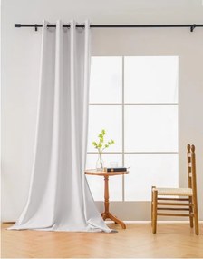 Zasłona OXFORD LIGHT 140x250 cm, biała Zawieszanie: Taśma z wiązaniami