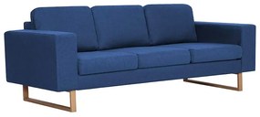 Granatowa elegancka trzyosobowa sofa - Williams 3X