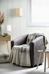 Koc pluszowy SCOTLAND w kratę, 130 x 160 cm