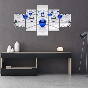 Obraz połączonych kul (125x70 cm)