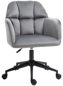 Vinsetto Krzesło Biurowe Ergonomiczne do Biurka z Funkcją Przechylania Zagłówek Szare | Aosom PL