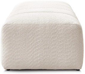 Biały podnóżek z materiału bouclé Annecy – Bobochic Paris