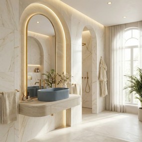 Umywalka nablatowa Rea Vanda Blueberry Matt