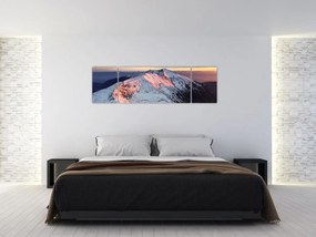 Obraz - Zimowa panorama górska II. (170x50 cm)