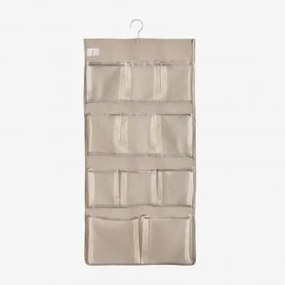 Wiszacy Organizer Z Metalowym Wieszakiem Klere Beige & ↑86 Cm - Sklum