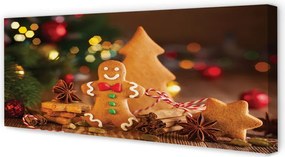 Obraz drukowany na płótnie Pierniki i Bombki